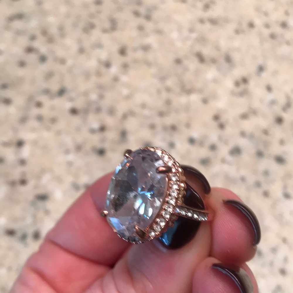 rose gold cocktail ring